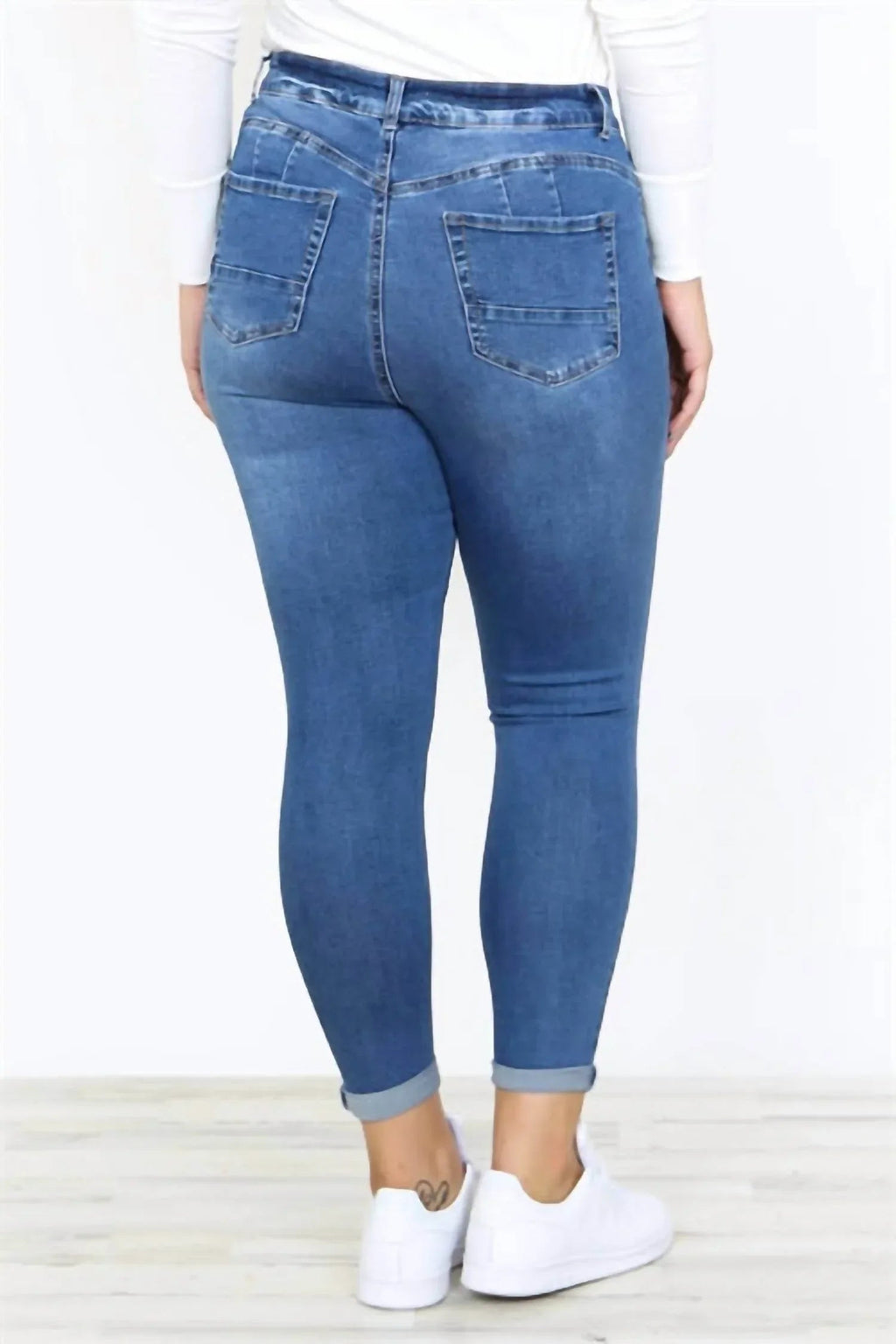 Plus Size Ripped Skinny Jeans